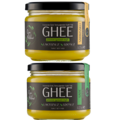 2 Li Sade Ghee & Sarımsaklı Ghee Sade Yağ 225 Gr – Laktozsuz Gdo’ Suz – Saf Yağ