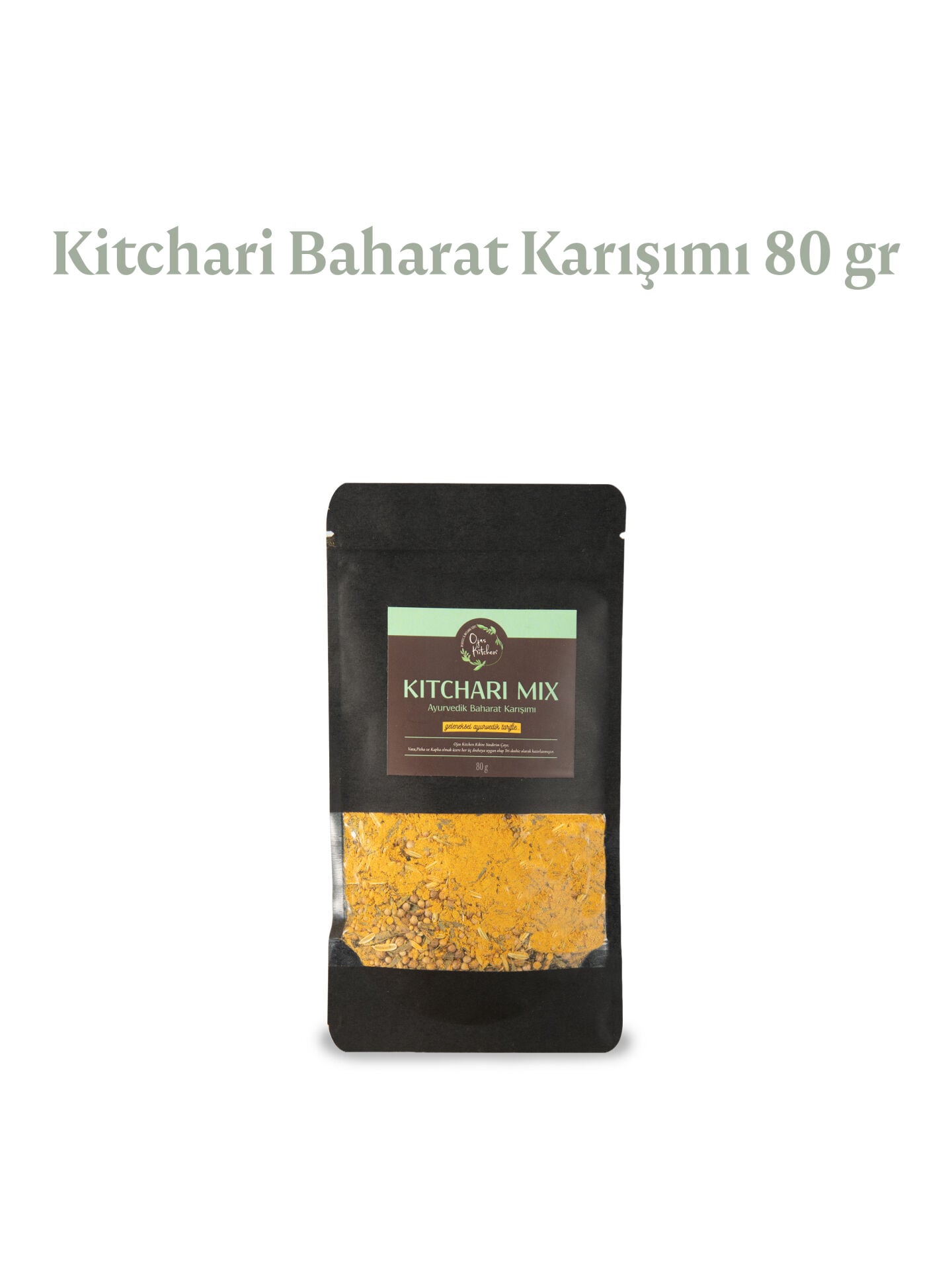 Kitchari Baharat Karışımı – Ayurvedik Sindirim Baharat Karışımı – 80 gr